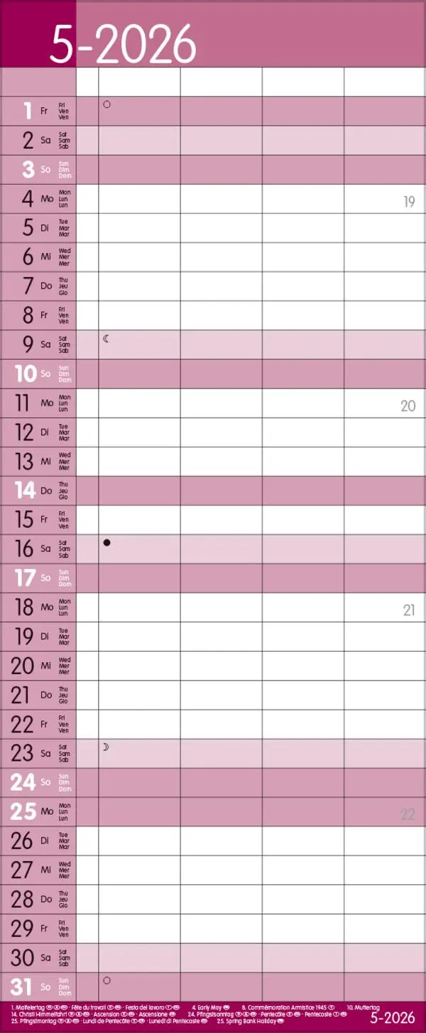 Bild: 9783731884279 | Family Timer Malve 2026 | Verlag Korsch | Kalender | 14 S. | Deutsch