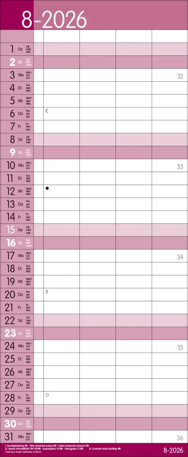Bild: 9783731884279 | Family Timer Malve 2026 | Verlag Korsch | Kalender | 14 S. | Deutsch