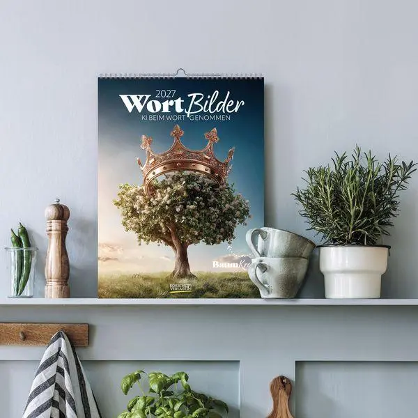 Bild: 9783819304279 | WortBilder 2027 | KI-Foto-Wochenkalender. Klimaneutrale Herstellung.