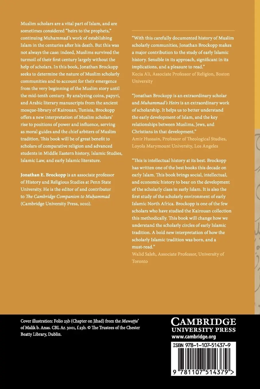 Rückseite: 9781107514379 | Muhammad's Heirs | Jonathan E. Brockopp | Taschenbuch | Englisch