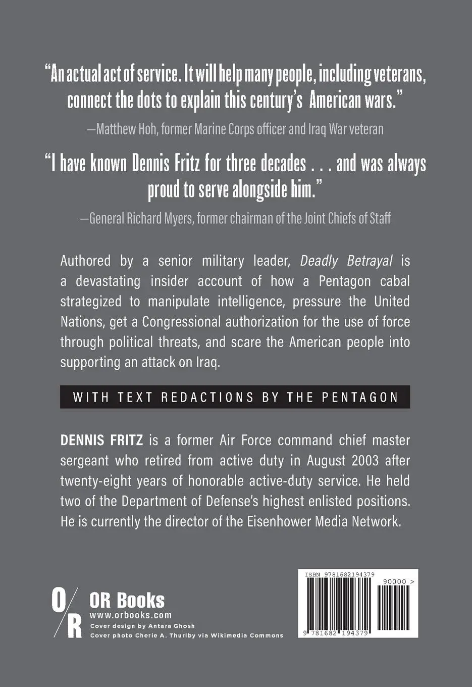 Rückseite: 9781682194379 | Deadly Betrayal | The Truth about Why the United States Invaded Iraq