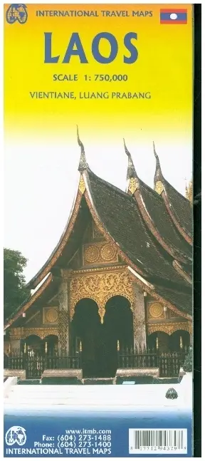 Cover: 9781771294379 | Touristik Karte Laos | (Land-)Karte | Englisch | 2018