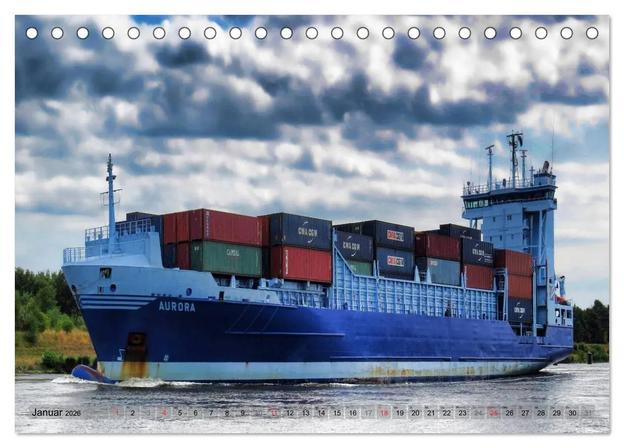 Bild: 9783516044379 | Transportschiffe Giganten der Meere (Tischkalender 2026 DIN A5...