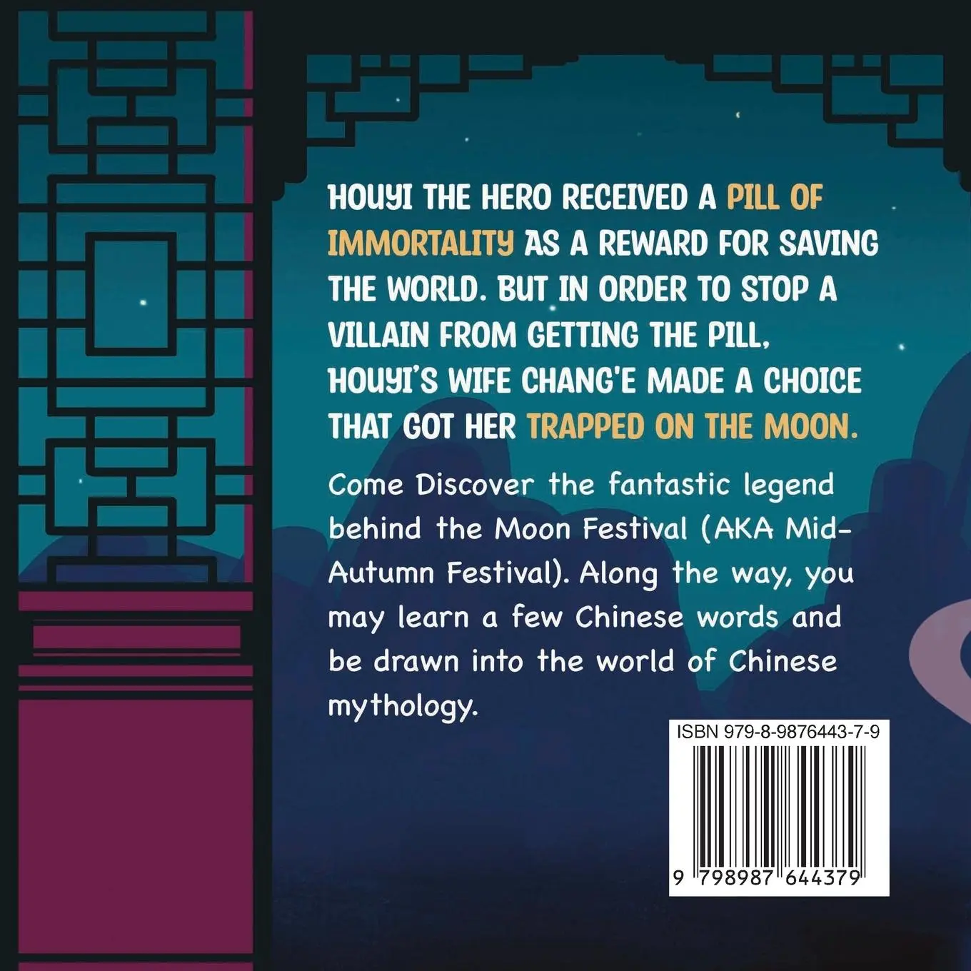 Rückseite: 9798987644379 | The First Moon Festival | Mid-Autumn Festival Legend | L Sam Zhang
