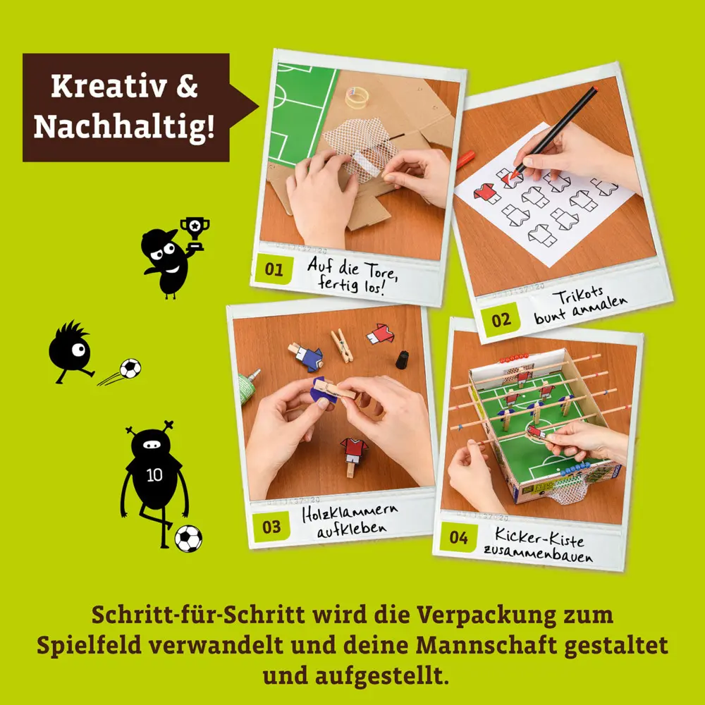 Bild: 4002051604479 | Fußball Tisch-Kicker | Bastel-Set | Spiel | Brettspiel | 604479 | 2024