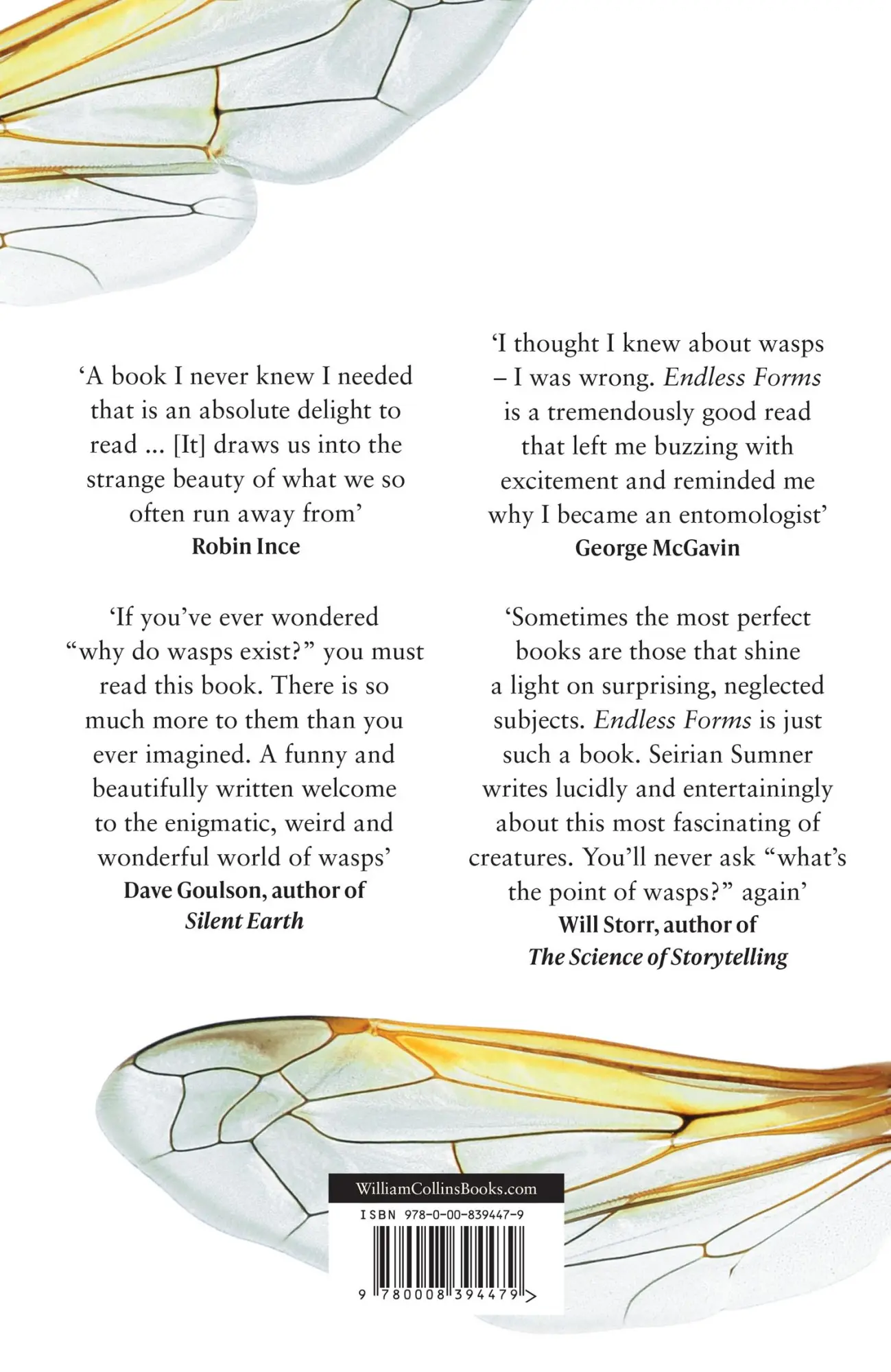 Rückseite: 9780008394479 | Endless Forms | The Secret World of Wasps | Seirian Sumner | Buch