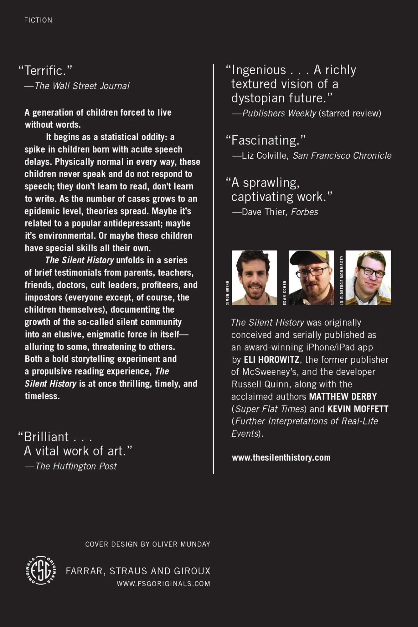 Rückseite: 9780374534479 | Silent History, The | Eli Horowitz | Taschenbuch | Englisch | 2014