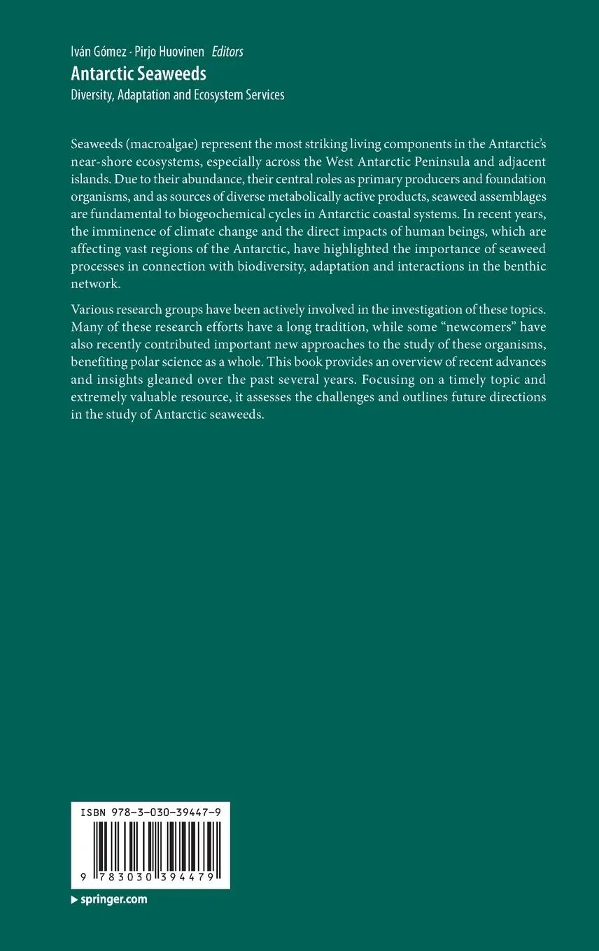 Rückseite: 9783030394479 | Antarctic Seaweeds | Diversity, Adaptation and Ecosystem Services