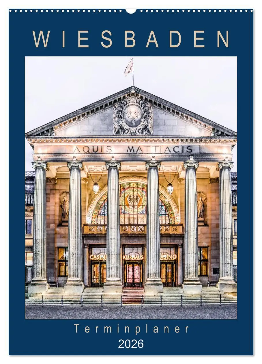 Cover: 9783516414479 | Wiesbaden Terminplaner (Wandkalender 2026 DIN A2 hoch), CALVENDO...