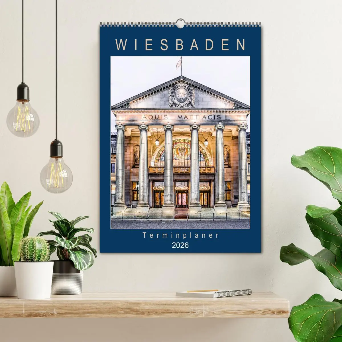 Bild: 9783516414479 | Wiesbaden Terminplaner (Wandkalender 2026 DIN A2 hoch), CALVENDO...