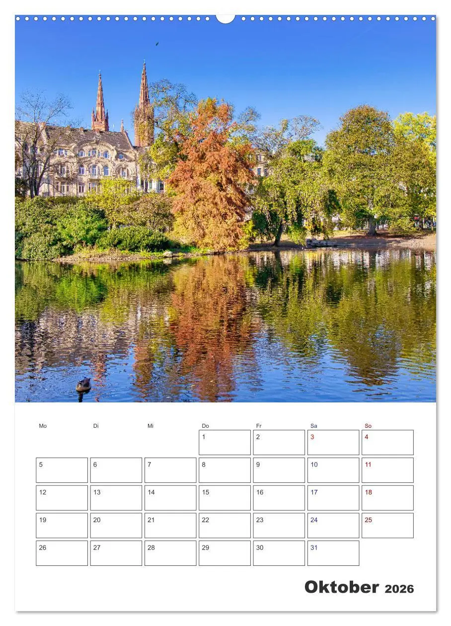 Bild: 9783516414479 | Wiesbaden Terminplaner (Wandkalender 2026 DIN A2 hoch), CALVENDO...
