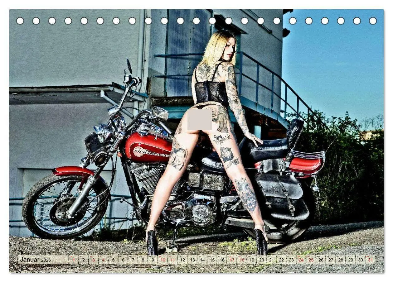 Bild: 9783516654479 | Motorräder und Sexy Girls (Tischkalender 2026 DIN A5 quer),...