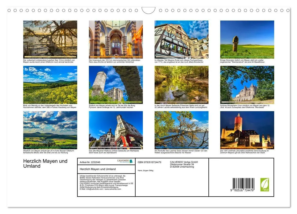 Bild: 9783516724479 | Herzlich Mayen und Umland (Wandkalender 2026 DIN A3 quer), CALVENDO...