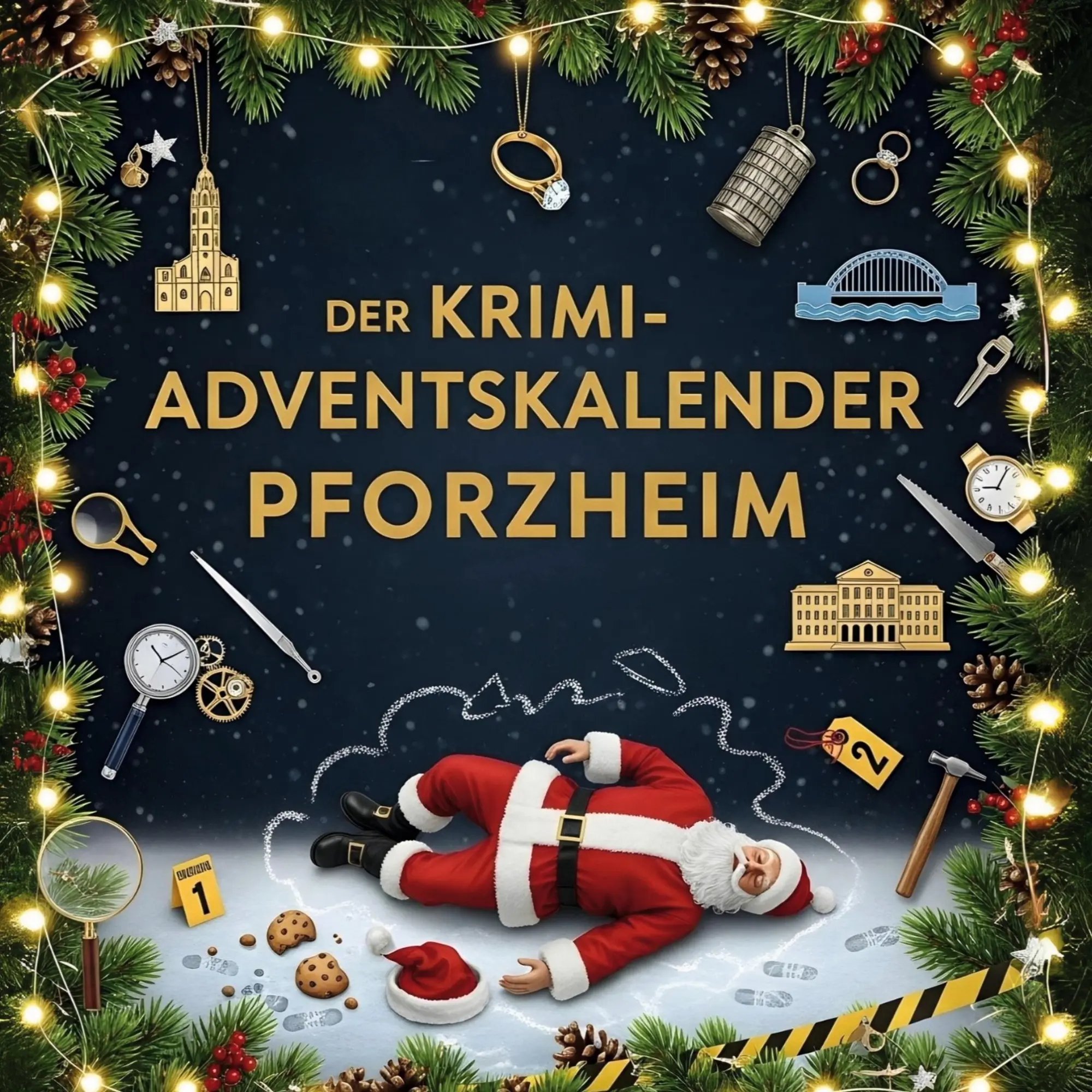 Cover: 9783695304479 | Der Krimi-Adventskalender Pforzheim | Mordsverdächtig in 24 Akten