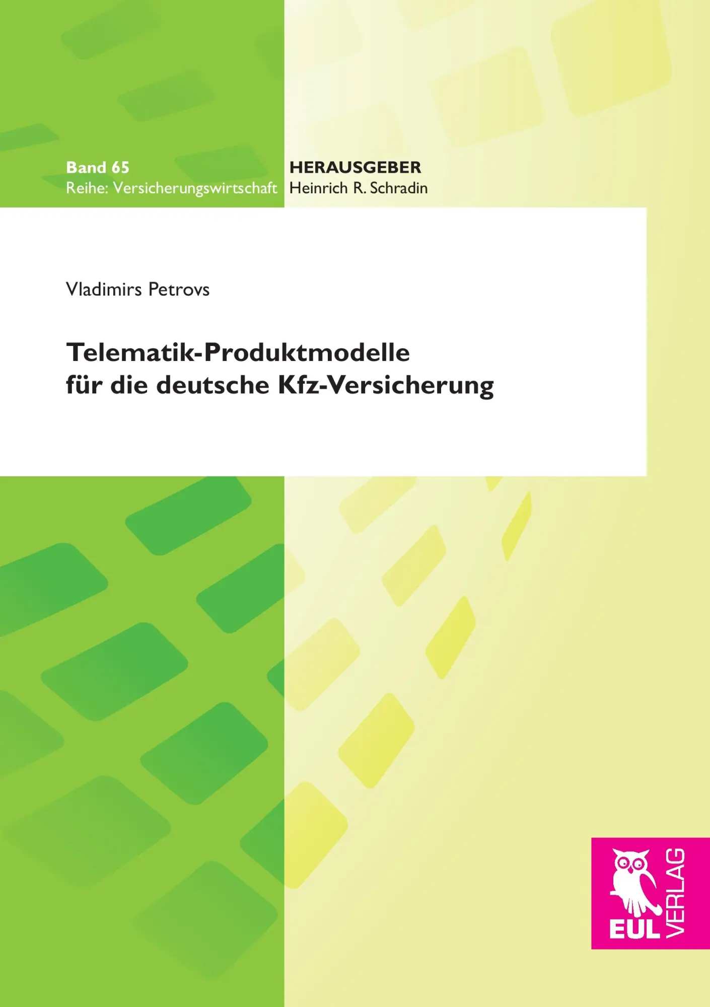 Cover: 9783844104479 | Telematik-Produktmodelle für die deutsche KFZ-Versicherung | Petrovs