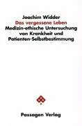 Cover: 9783851654479 | Das vergessene Leben | Joachim Widder | Taschenbuch | Deutsch | 2001