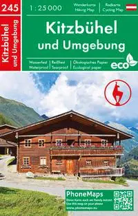 Cover: 9788074454479 | Kitzbühel und Umgebung, Wander - Radkarte 1 : 25 000 | Berndt | 2019