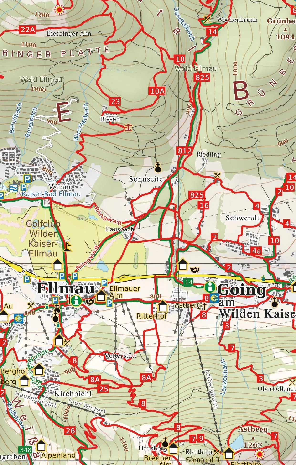 Bild: 9788074454479 | Kitzbühel und Umgebung, Wander - Radkarte 1 : 25 000 | Berndt | 2019
