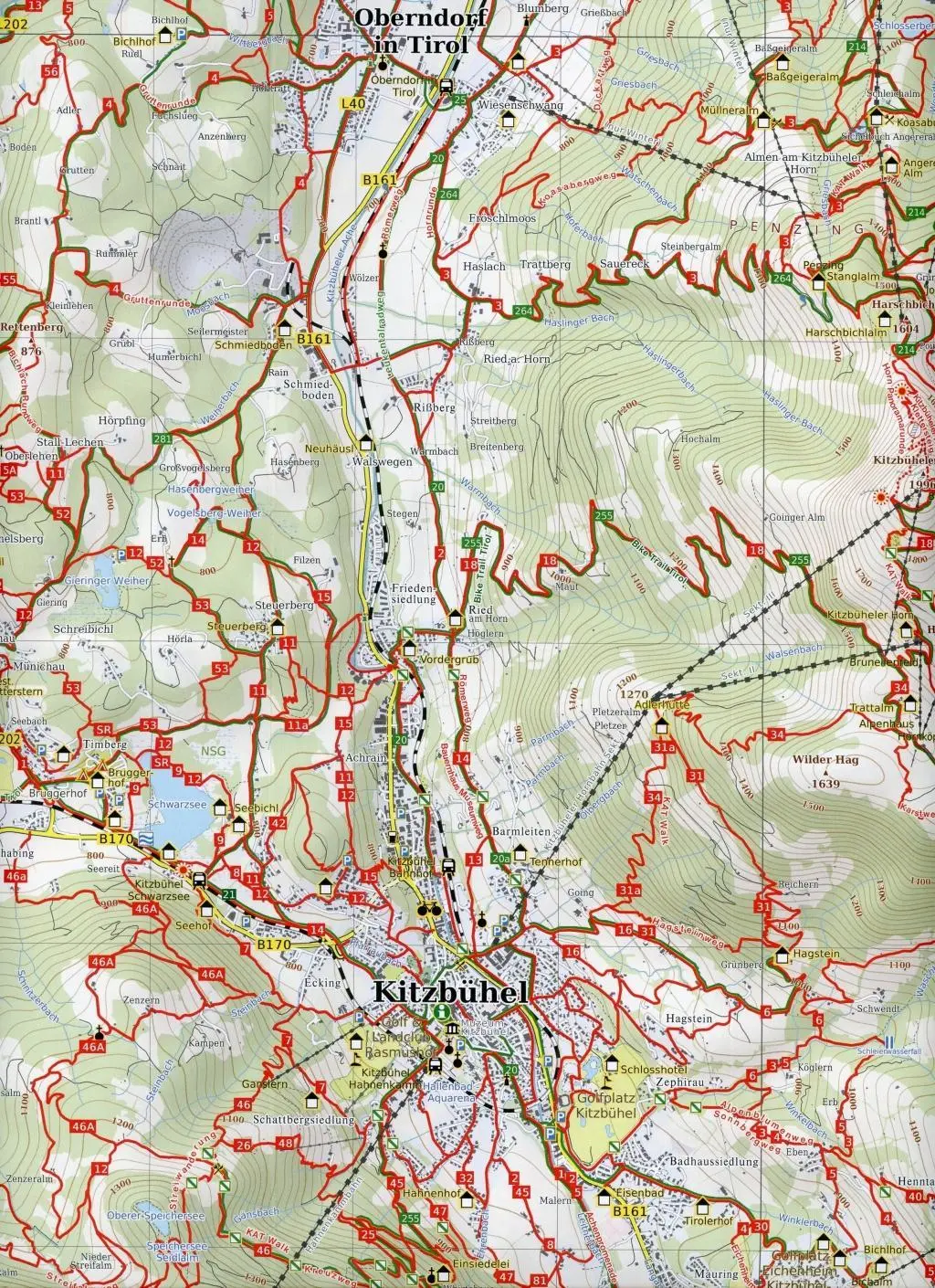 Bild: 9788074454479 | Kitzbühel und Umgebung, Wander - Radkarte 1 : 25 000 | Berndt | 2019
