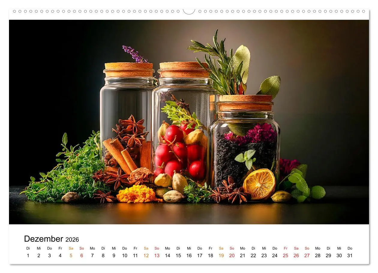 Bild: 9783457314579 | Küchenkalender Glaswerk (Wandkalender 2026 DIN A2 quer), CALVENDO...