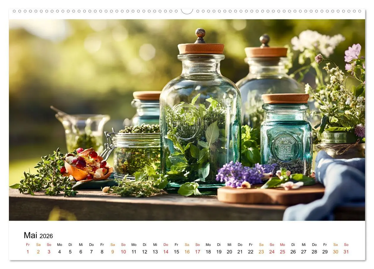 Bild: 9783457314579 | Küchenkalender Glaswerk (Wandkalender 2026 DIN A2 quer), CALVENDO...