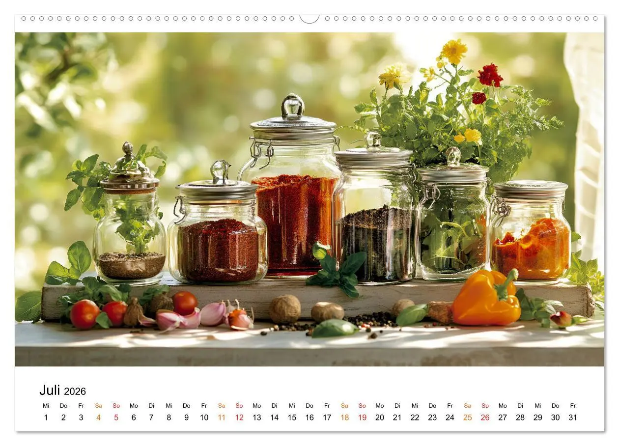 Bild: 9783457314579 | Küchenkalender Glaswerk (Wandkalender 2026 DIN A2 quer), CALVENDO...