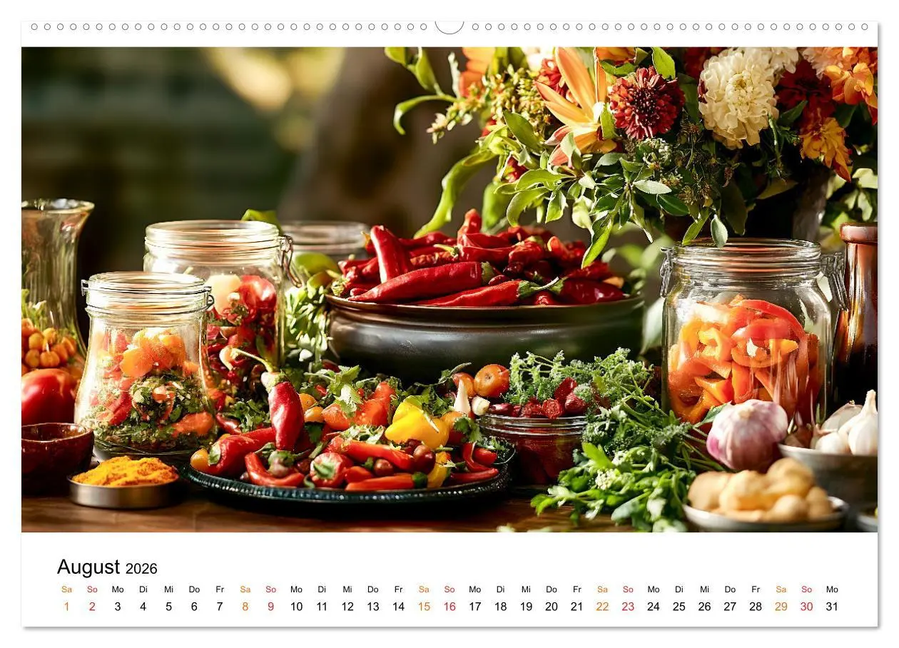 Bild: 9783457314579 | Küchenkalender Glaswerk (Wandkalender 2026 DIN A2 quer), CALVENDO...