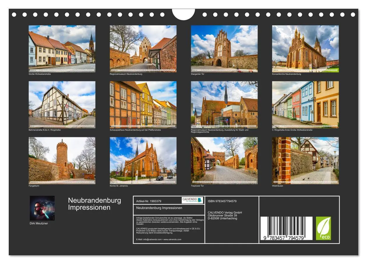 Bild: 9783457794579 | Neubrandenburg Impressionen (Wandkalender 2026 DIN A4 quer),...