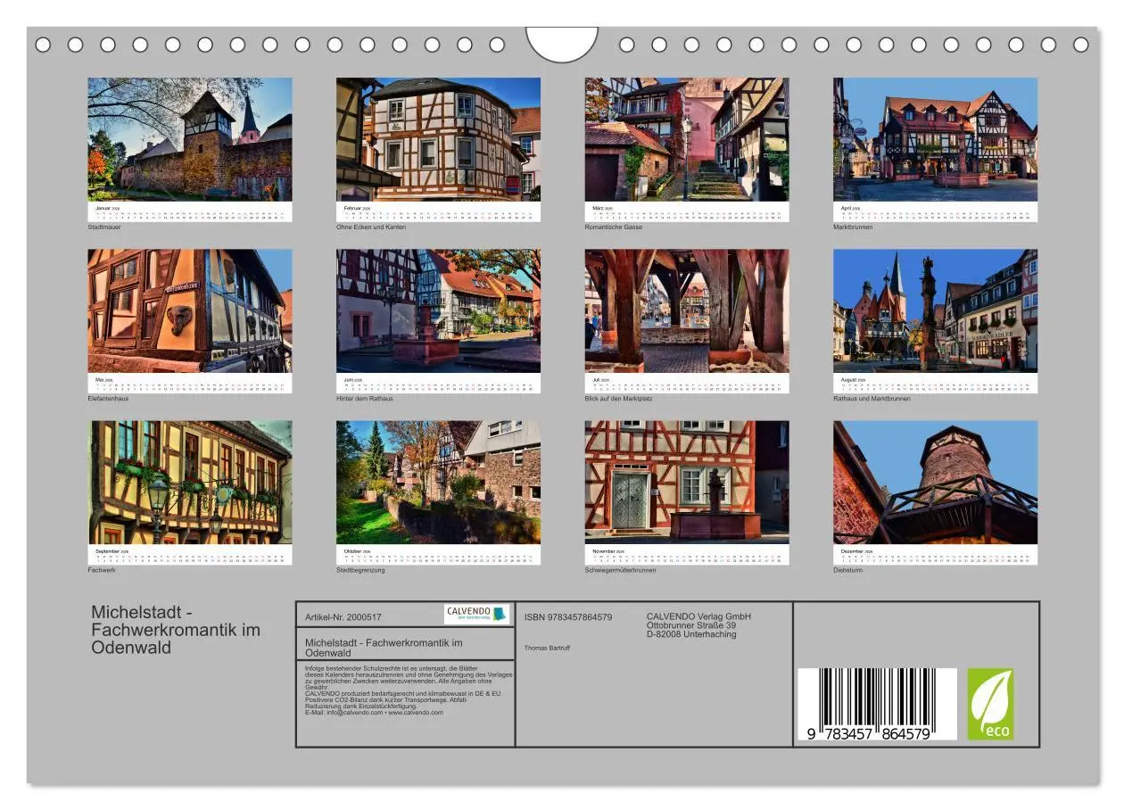 Bild: 9783457864579 | Michelstadt - Fachwerkromantik im Odenwald (Wandkalender 2026 DIN...