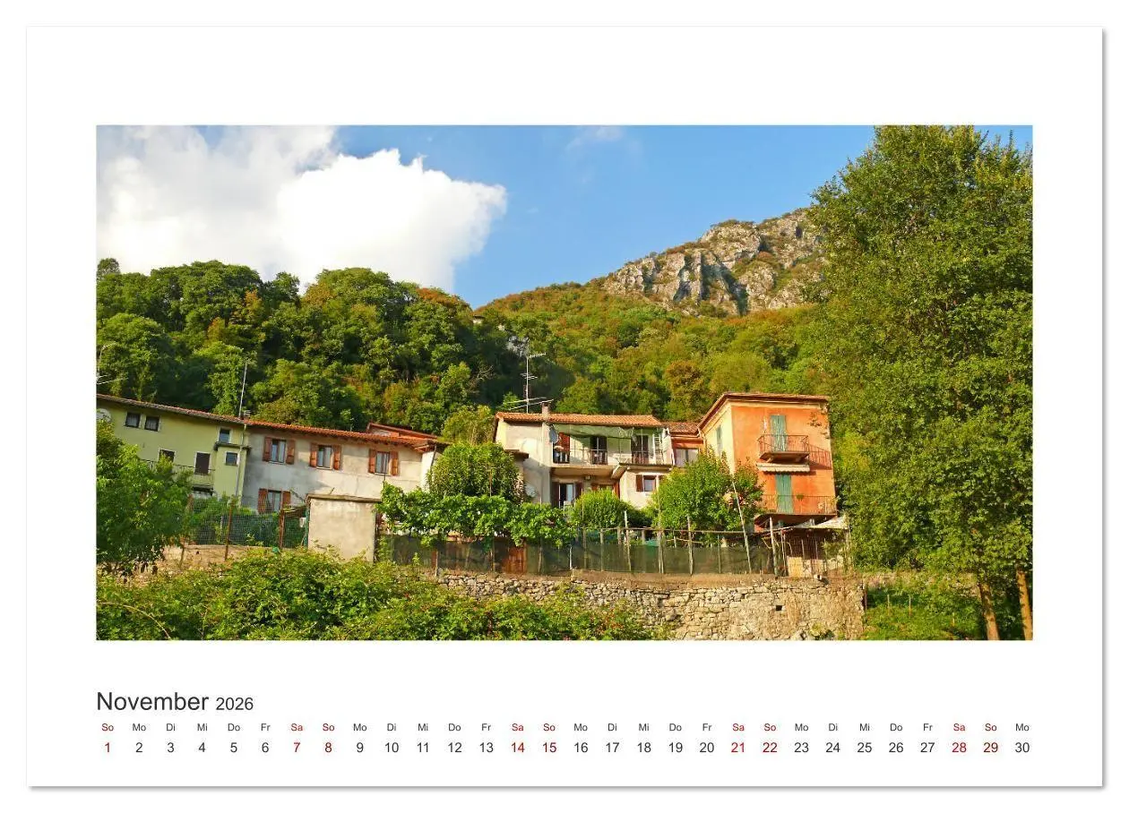 Bild: 9783457934579 | Valsolda. Malerische Dörfer am Luganer See (Wandkalender 2026 DIN...