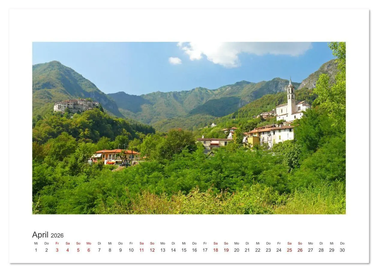 Bild: 9783457934579 | Valsolda. Malerische Dörfer am Luganer See (Wandkalender 2026 DIN...