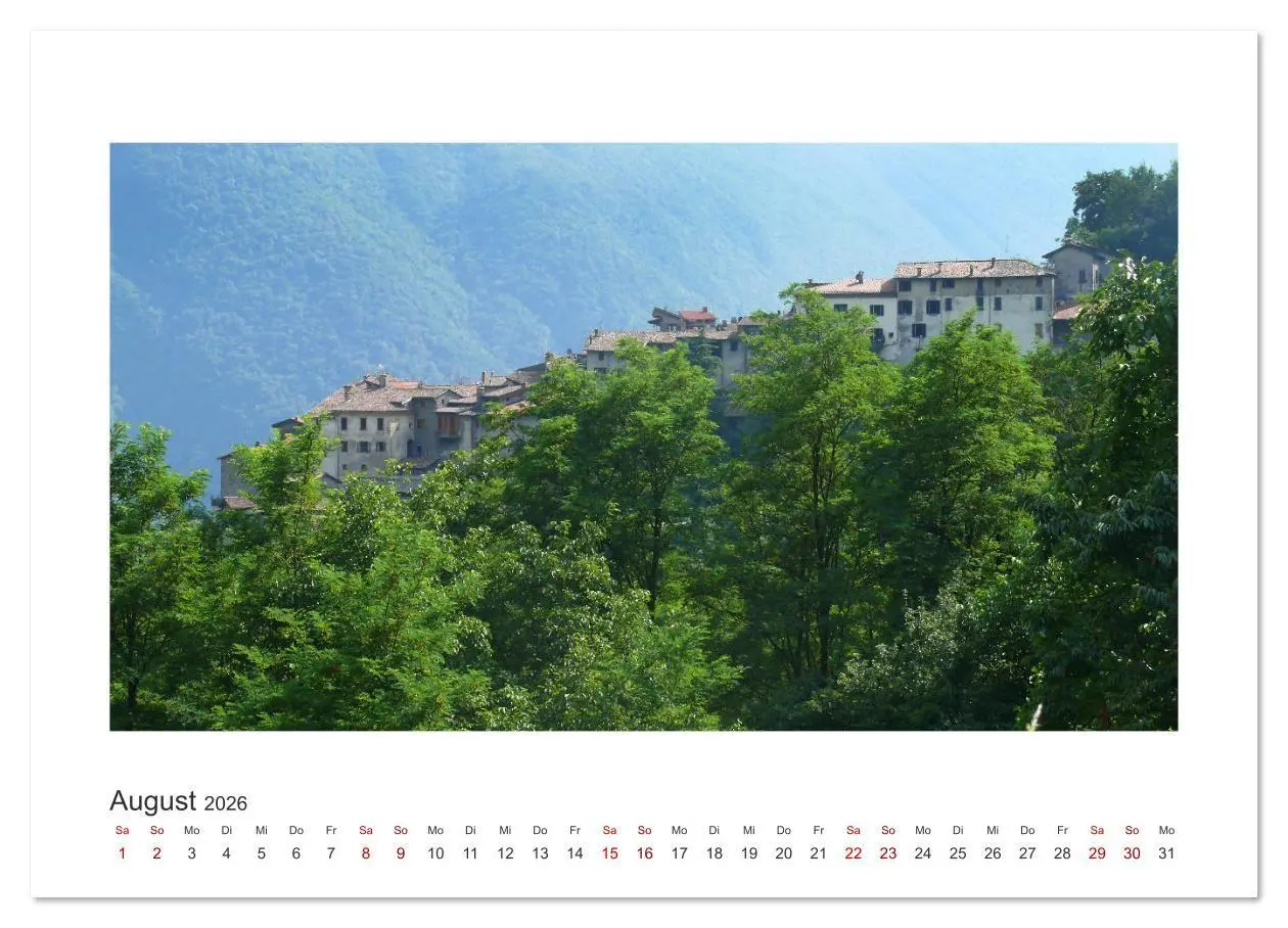Bild: 9783457934579 | Valsolda. Malerische Dörfer am Luganer See (Wandkalender 2026 DIN...