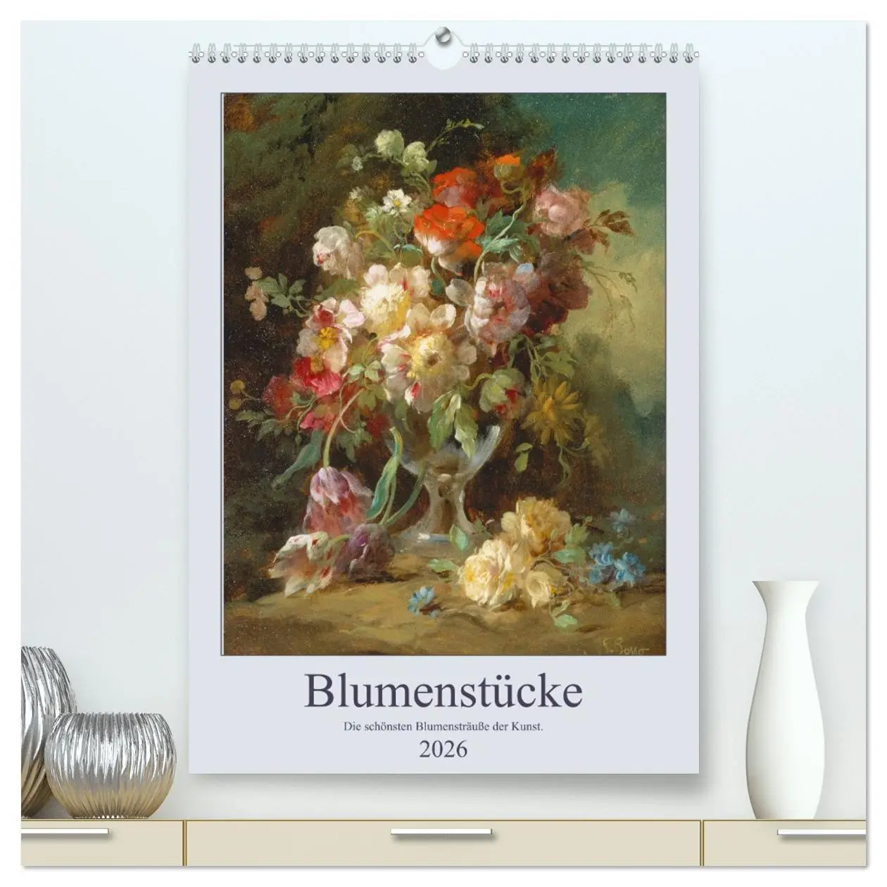Cover: 9783516404579 | Blumenstücke 2026 (hochwertiger Premium Wandkalender 2026 DIN A2...