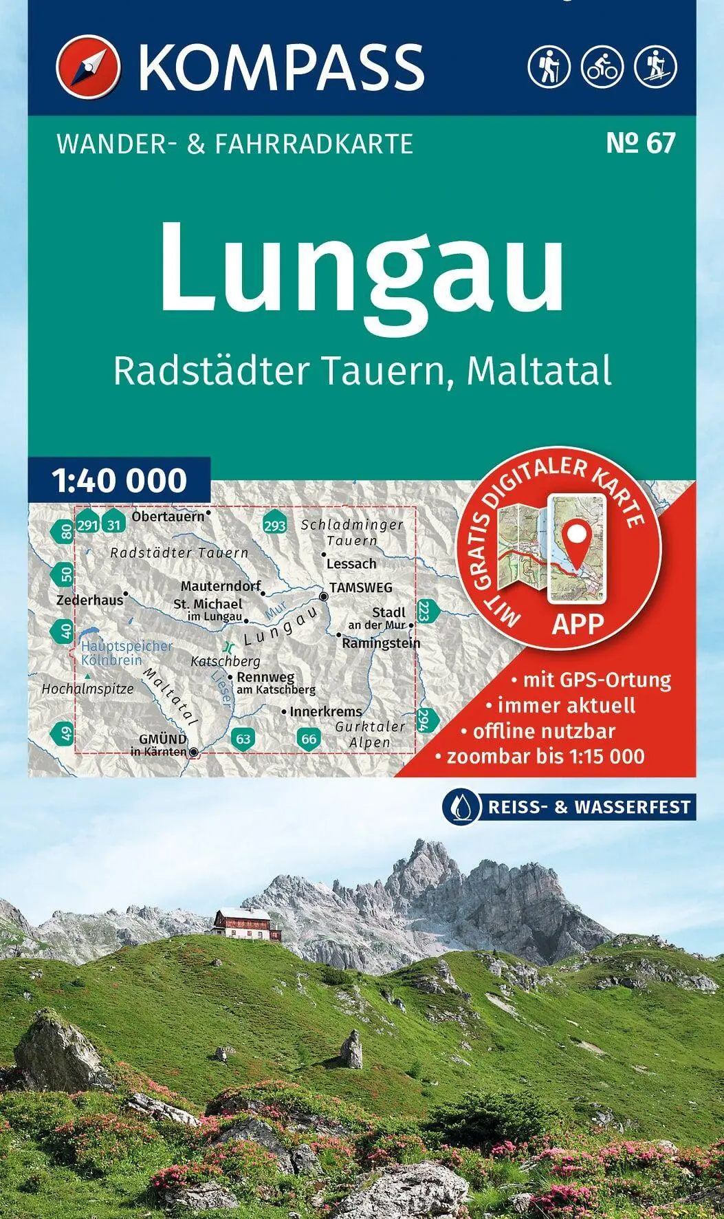 Cover: 9783991544579 | KOMPASS Wanderkarte 67 Lungau, Radstädter Tauern, Maltatal 1:40.000