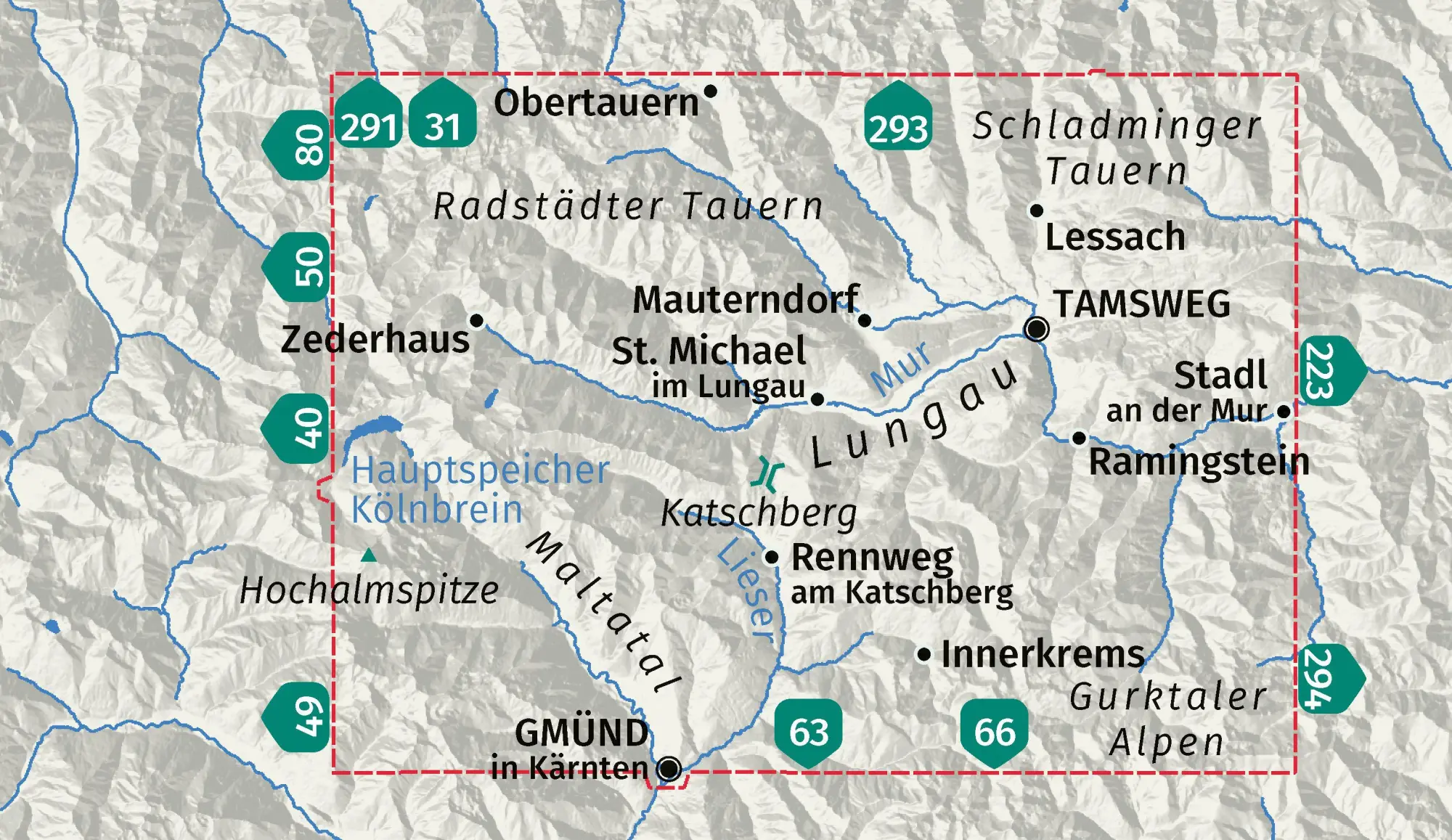 Bild: 9783991544579 | KOMPASS Wanderkarte 67 Lungau, Radstädter Tauern, Maltatal 1:40.000