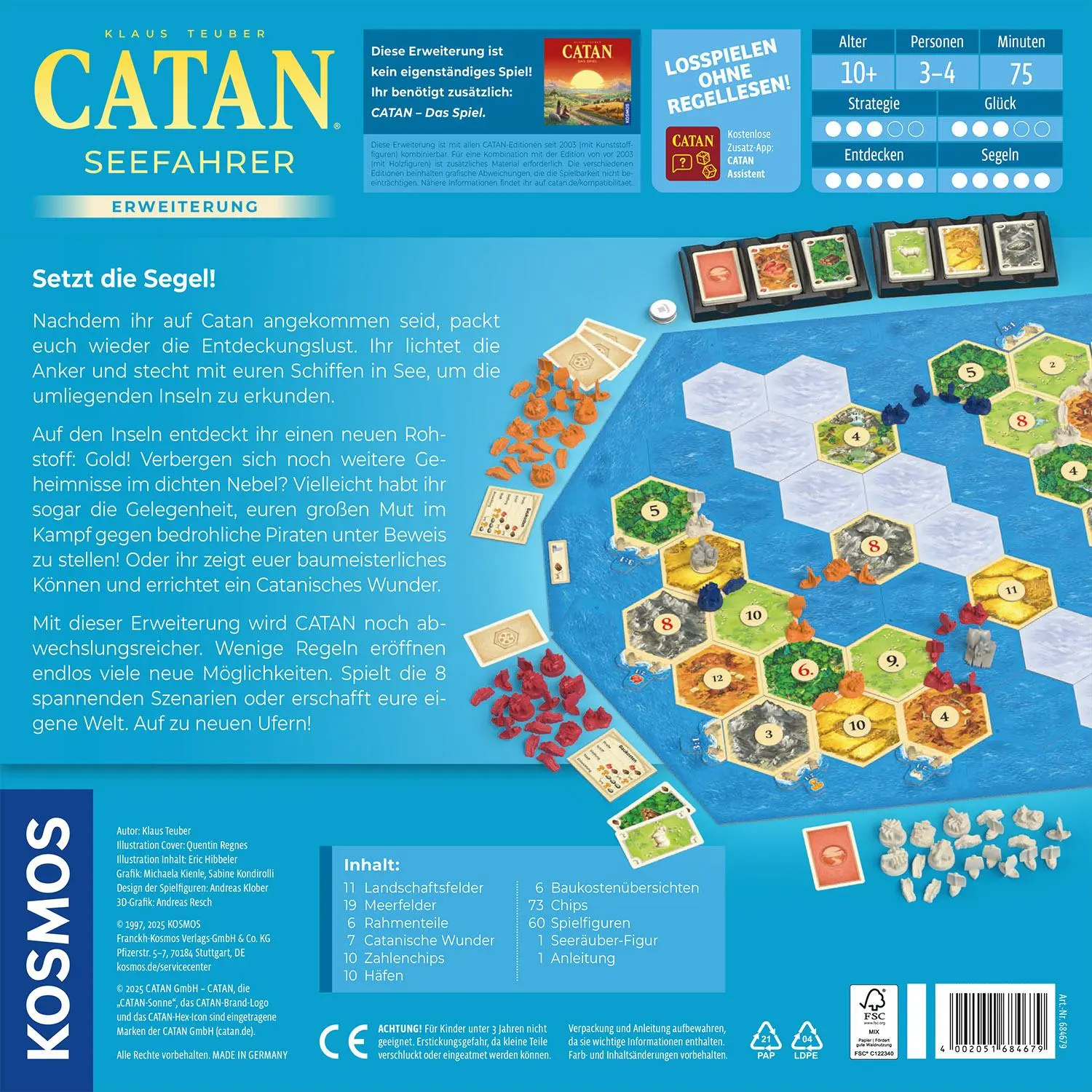 Rückseite: 4002051684679 | CATAN - Seefahrer | Spiel | Klaus Teuber | Spiel | 684679 | Deutsch
