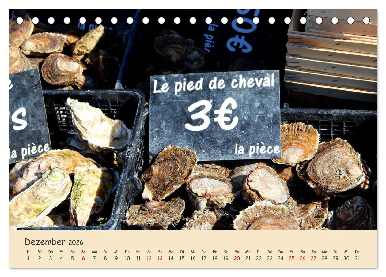 Bild: 9783457544679 | Markttag in Frankreich (Tischkalender 2026 DIN A5 quer), CALVENDO...