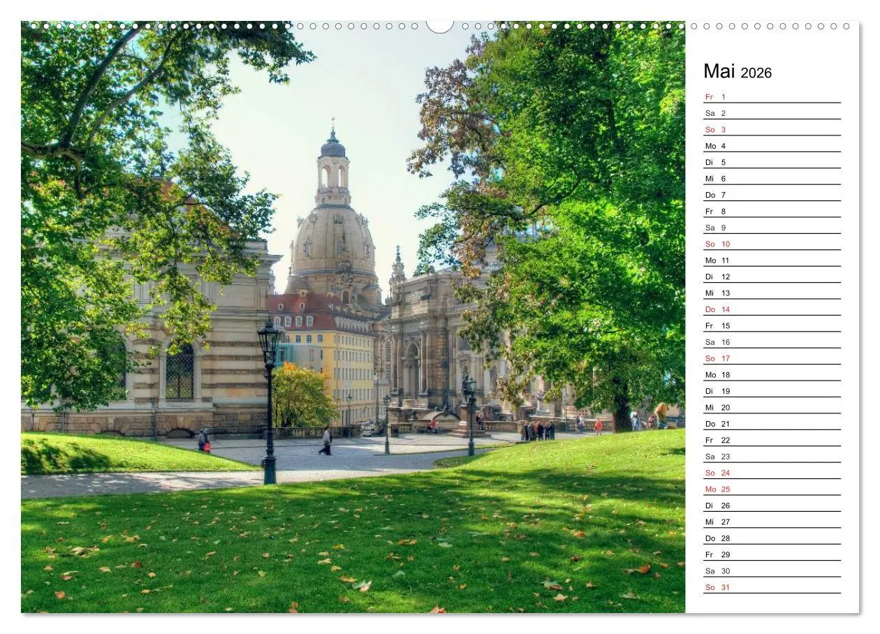 Bild: 9783457784679 | Barockstadt Dresden (Wandkalender 2026 DIN A2 quer), CALVENDO...