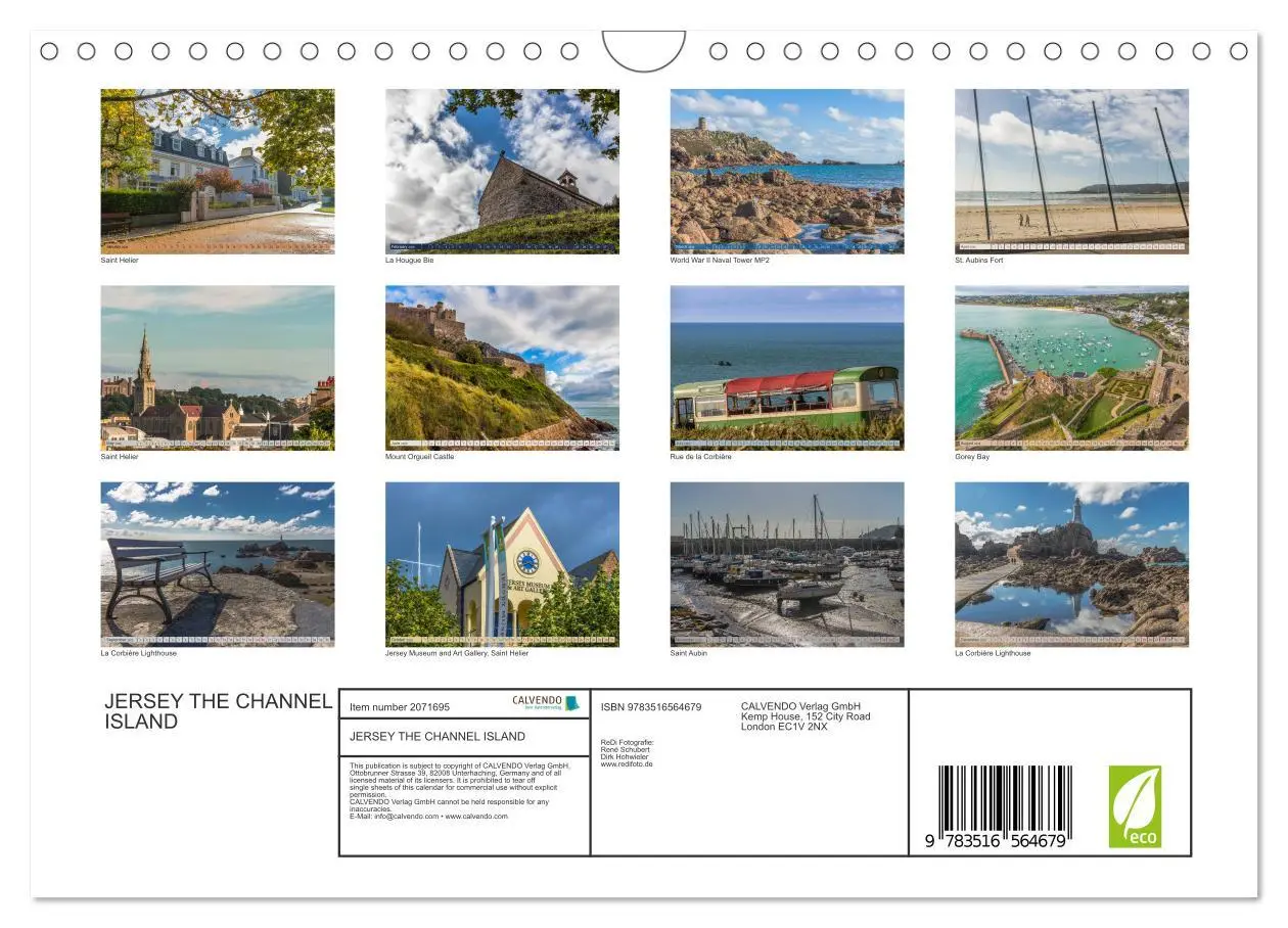 Bild: 9783516564679 | JERSEY THE CHANNEL ISLAND (Wall Calendar 2026 DIN A4 landscape),...