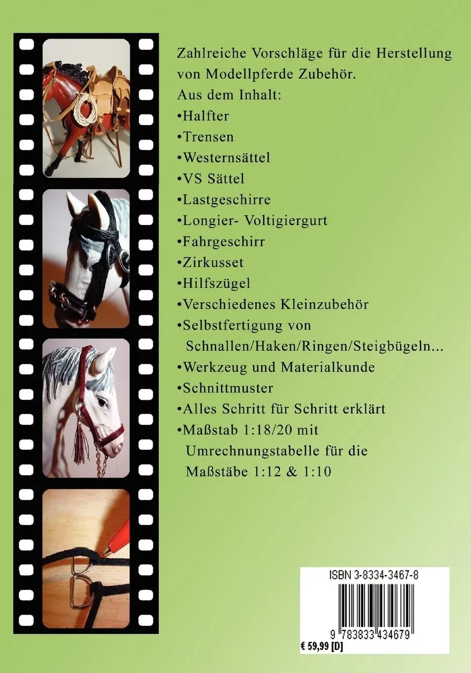 Rückseite: 9783833434679 | Modellpferde Zubehör selbst fertigen | Sylvia Pilarczyk | Taschenbuch