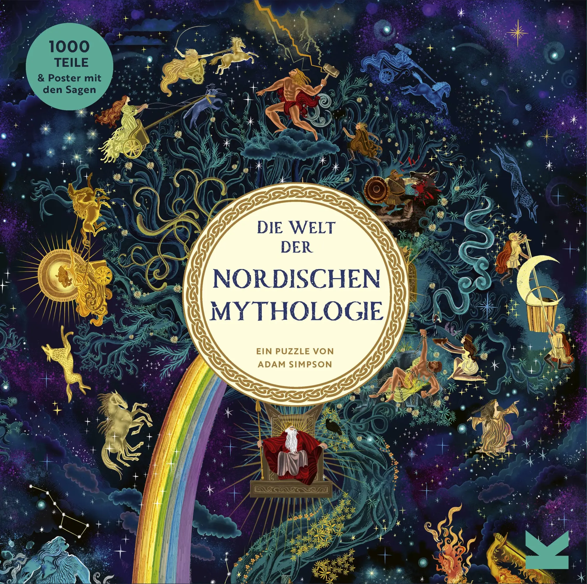 Cover: 9783962444679 | Die Welt der nordischen Mythologie | Ein 1000-Teile-Puzzle | Spiel