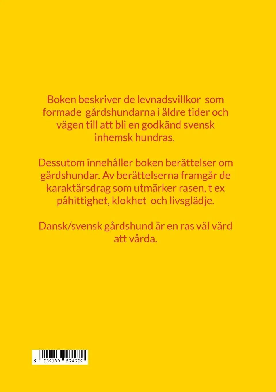 Rückseite: 9789180574679 | Från Råttehong till Dansk/svensk gårdshund | Catharina G Lundberg