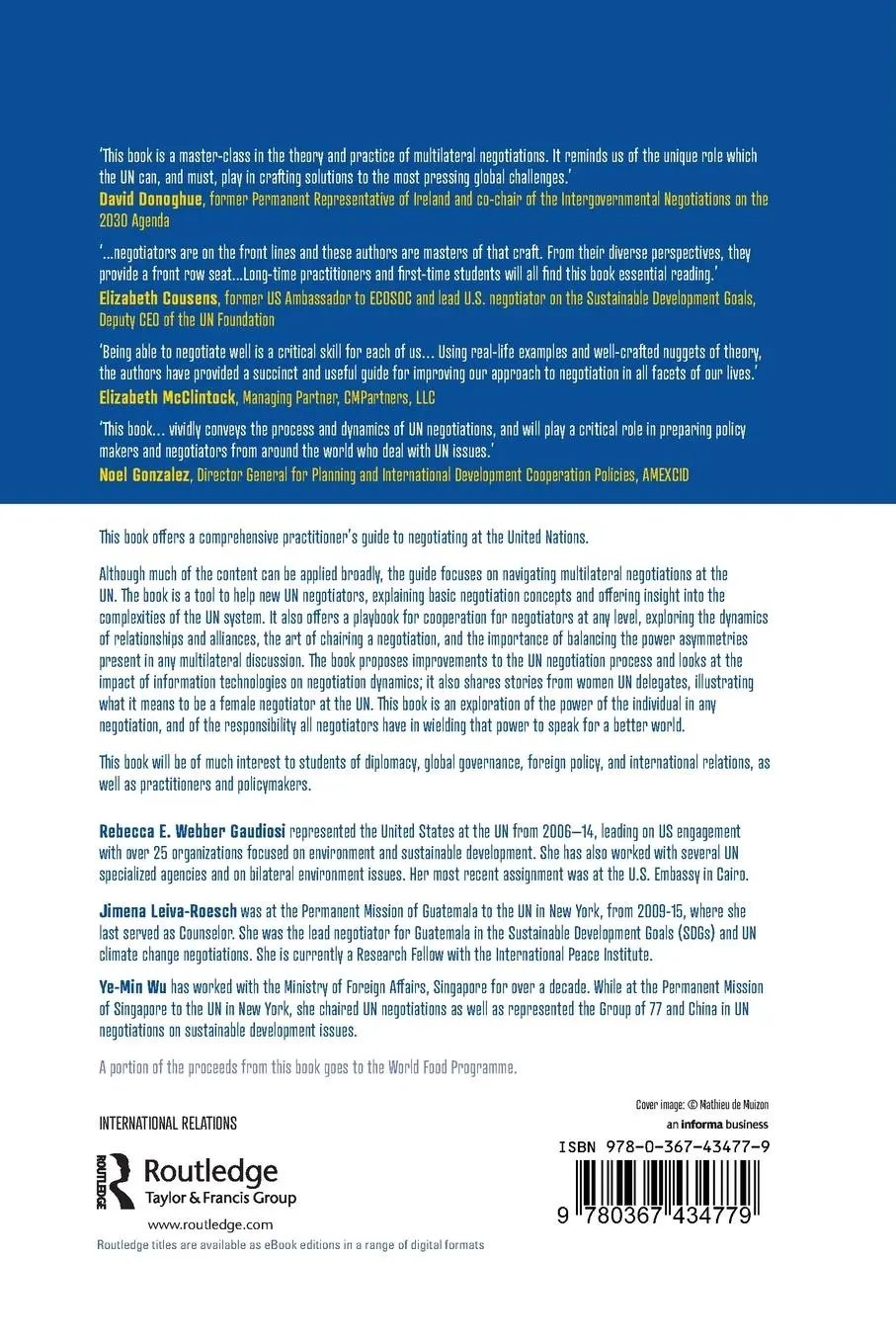 Rückseite: 9780367434779 | Negotiating at the United Nations | A Practitioner's Guide | Buch