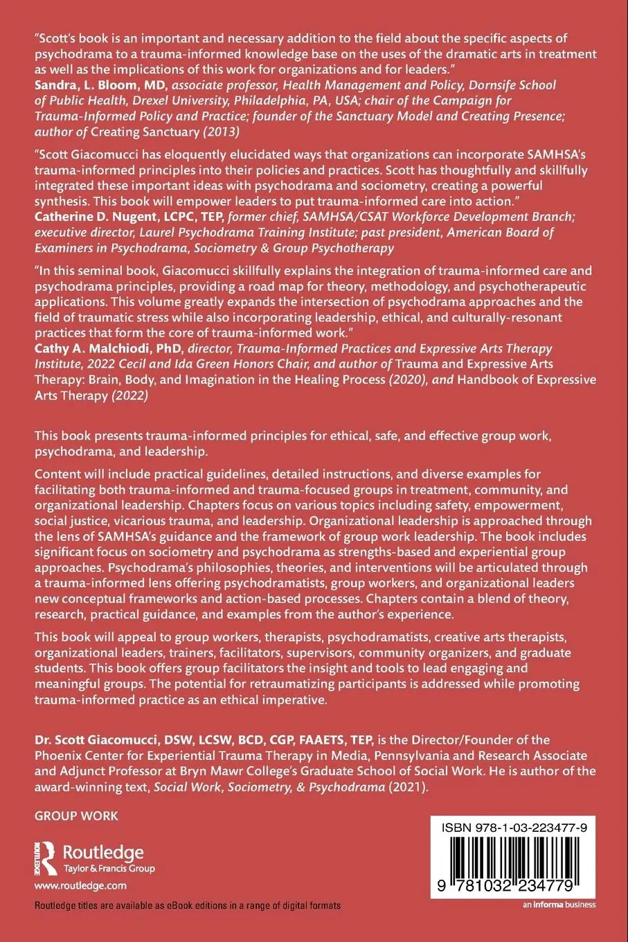 Rückseite: 9781032234779 | Trauma-Informed Principles in Group Therapy, Psychodrama, and...