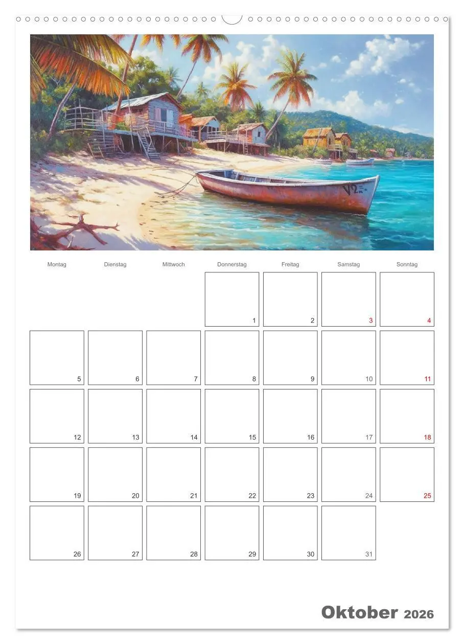 Bild: 9783516314779 | Die Karibik. Der Zauber tropischer Juwele (Wandkalender 2026 DIN A2...