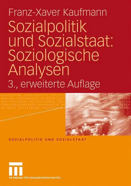Cover: 9783531164779 | Sozialpolitik und Sozialstaat: Soziologische Analysen | Kaufmann
