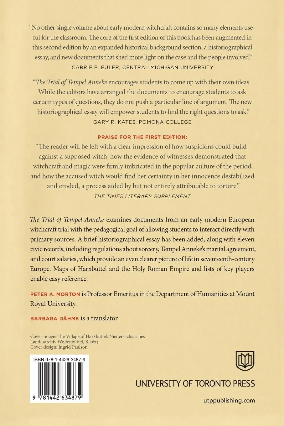Rückseite: 9781442634879 | The Trial of Tempel Anneke | Peter A Morton | Taschenbuch | Englisch
