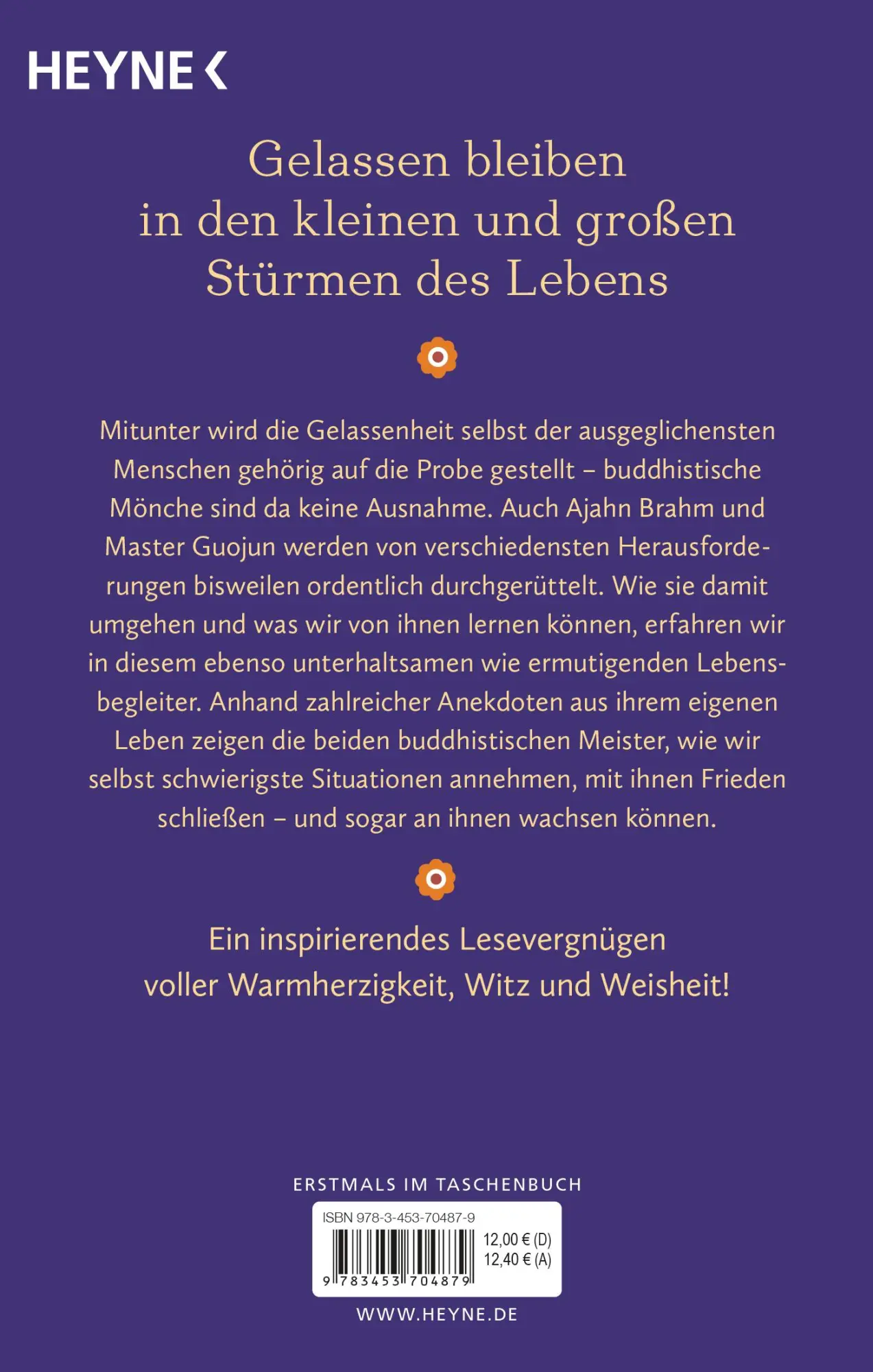 Bild: 9783453704879 | Nur wer loslässt, kann auch fliegen | Ajahn Brahm (u. a.) | Buch