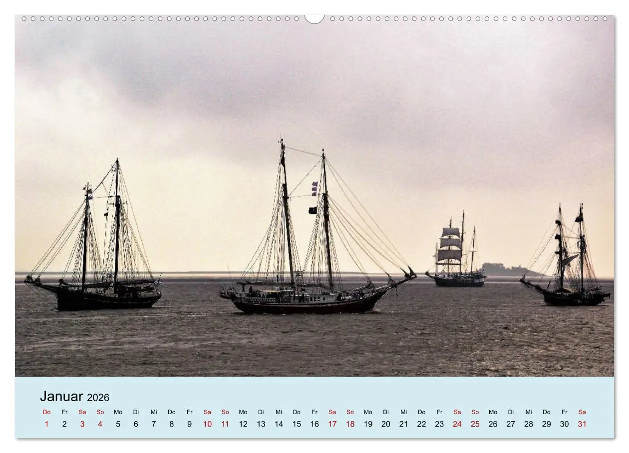 Bild: 9783457764879 | Parade der Windjammer - 2026 (hochwertiger Premium Wandkalender...