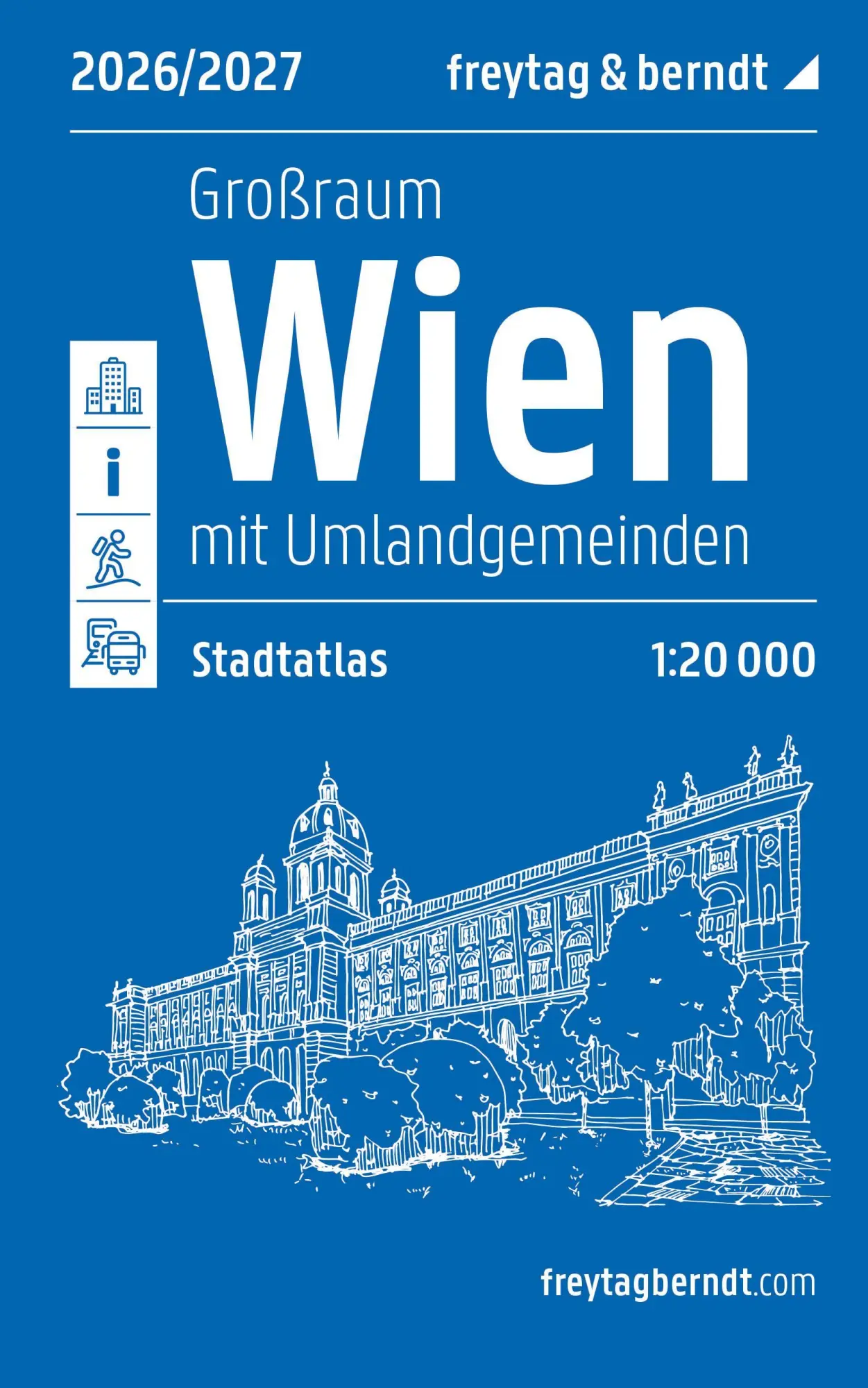 Cover: 9783707924879 | freytag &amp; berndt Stadtatlas Wien Großraum, Städteatlas 2026/2027...